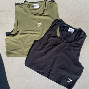 Two Gymshark Crop Tops